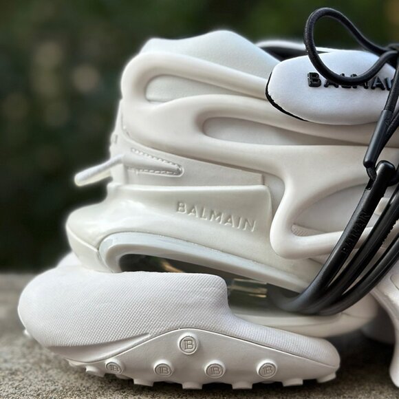 Balmain Black And White Gradient Unicorn Sneakers - Picture 9 of 9